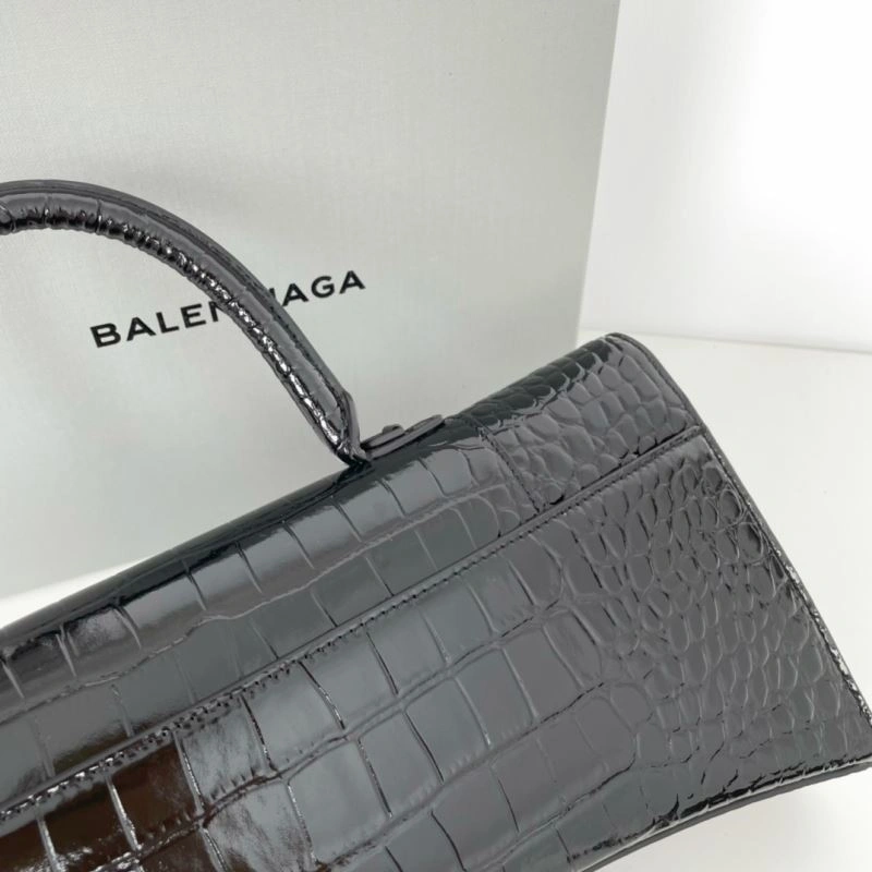 Balenciaga Arc-Shaped Hourglass Plus Crocodile Leather Bag Upgraded 72623
