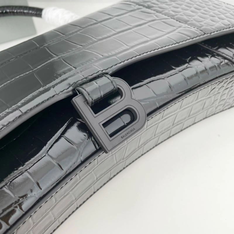 Balenciaga Arc-Shaped Hourglass Plus Crocodile Leather Bag Upgraded 72623