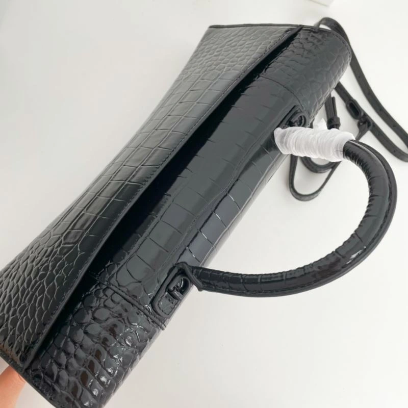 Balenciaga Arc-Shaped Hourglass Plus Crocodile Leather Bag Upgraded 72623