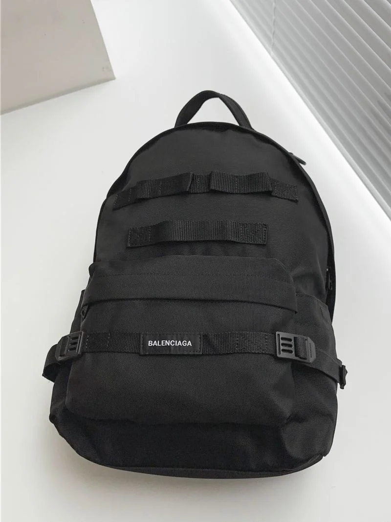Fashionable Balenciaga Army Black Waterproof Nylon Multi-Use Backpack 38329