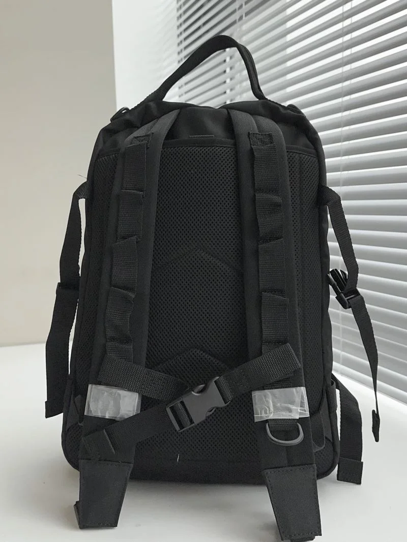QuickDry Balenciaga Army SPACE Black Nylon Multi-Compartment Backpack 38324