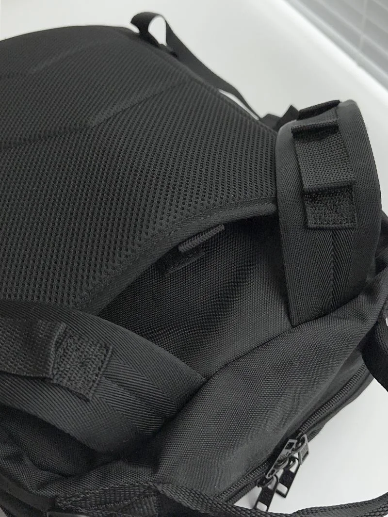 QuickDry Balenciaga Army SPACE Black Nylon Multi-Compartment Backpack 38324