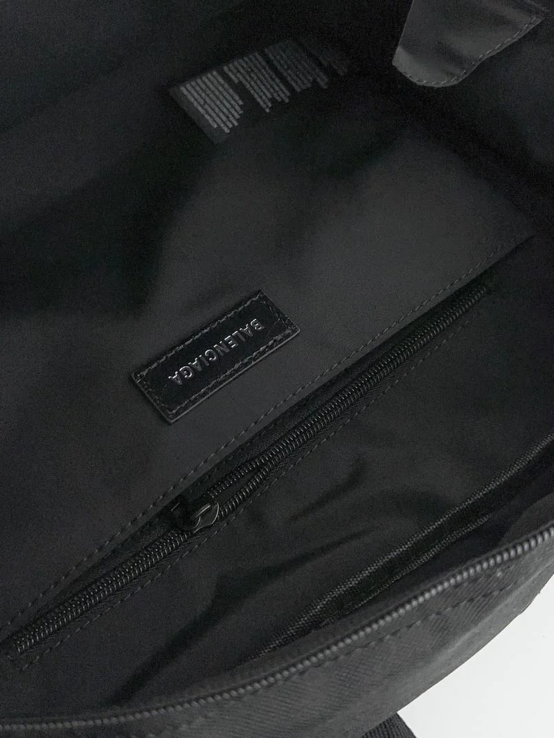 QuickDry Balenciaga Army SPACE Black Nylon Multi-Compartment Backpack 38324