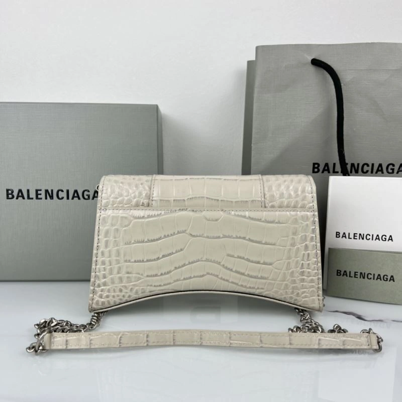 Balenciaga B Brand Hourglass Mini Chain Crossbody Bag in Cowhide HighPerformance 78640