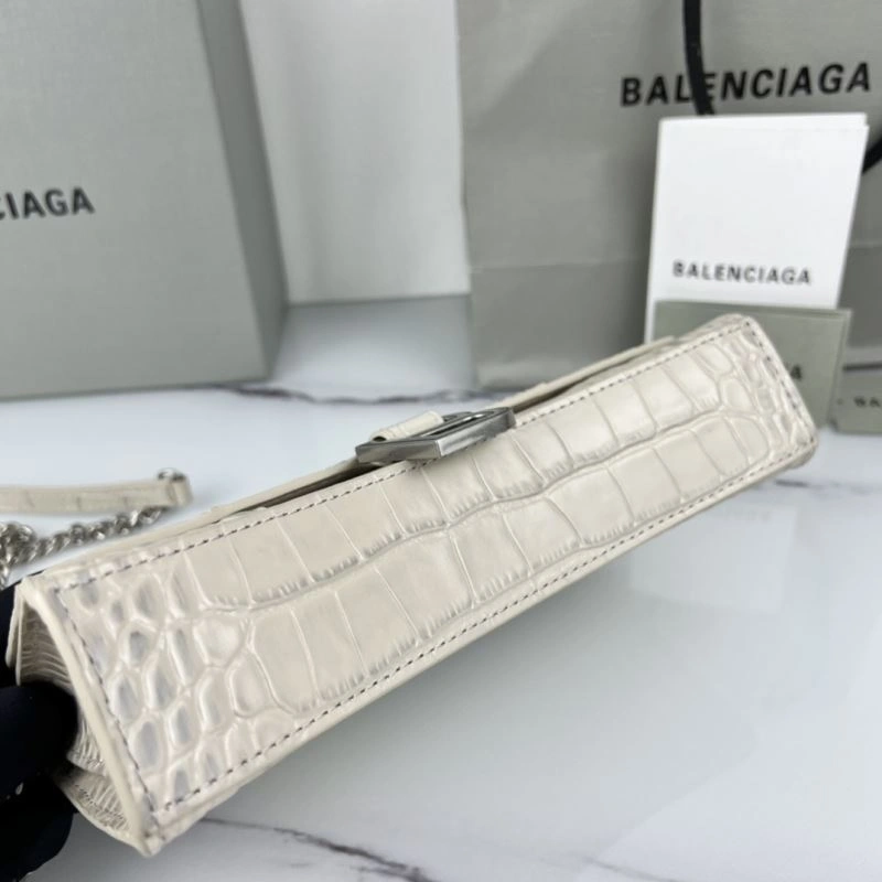 Balenciaga B Brand Hourglass Mini Chain Crossbody Bag in Cowhide HighPerformance 78640