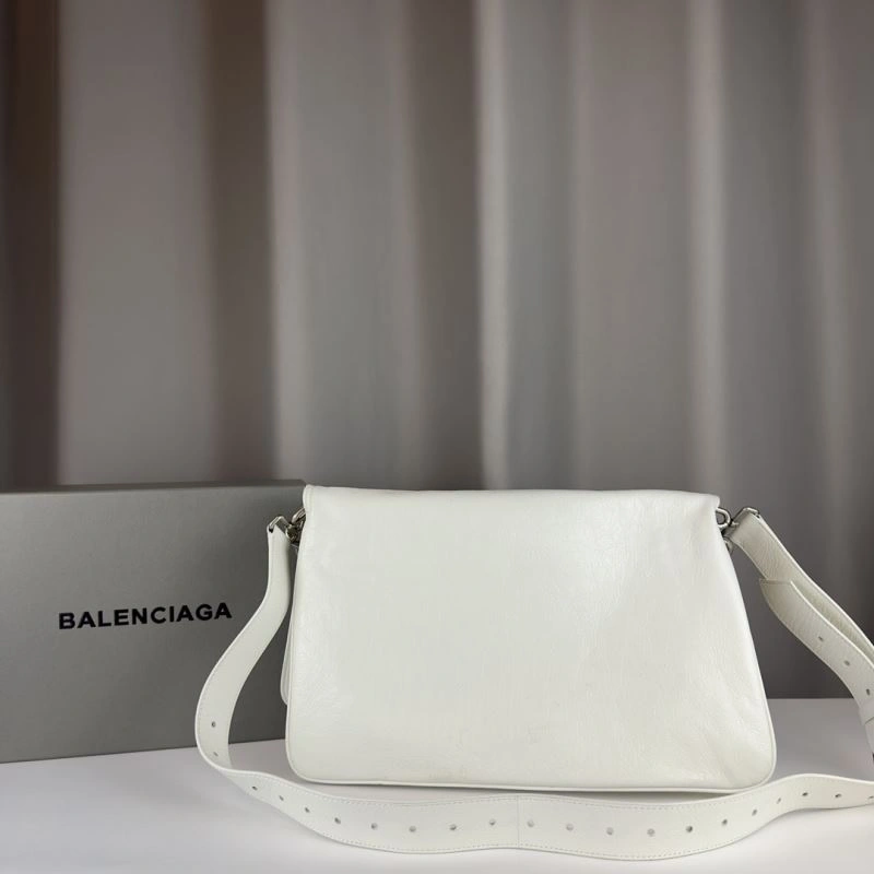 Balenciaga BB  Large White Underarm Chain Bag - Model Youthful 75258