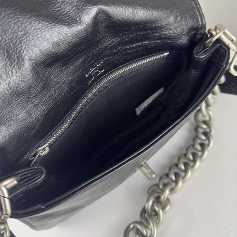 Balenciaga BB  Small Chain Underarm Bag - Black Bold 75280
