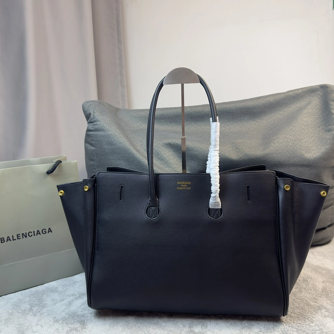 Balenciaga Bel-Air  Calfskin Bag with Iconic Square Lock SmoothTexture 64666