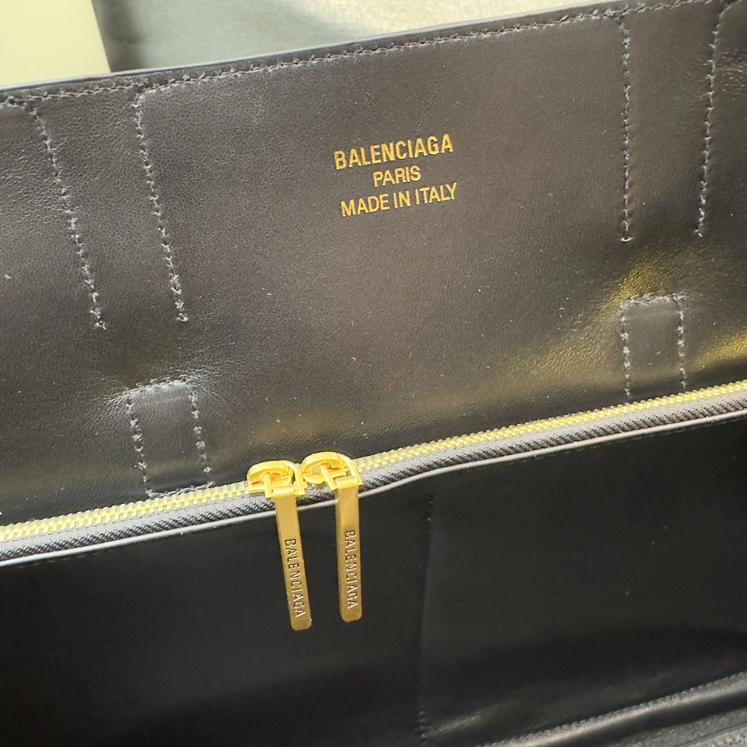 Balenciaga Bel-Air  Calfskin Bag with Iconic Square Lock SmoothTexture 64666