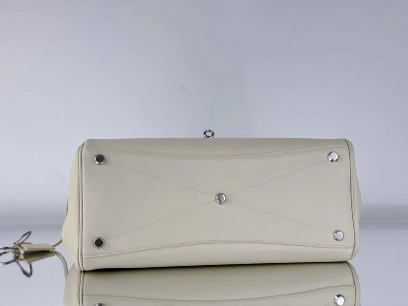 Tailored Balenciaga Bel-Air Oversized  Calfskin Bag with Square Lock 67010