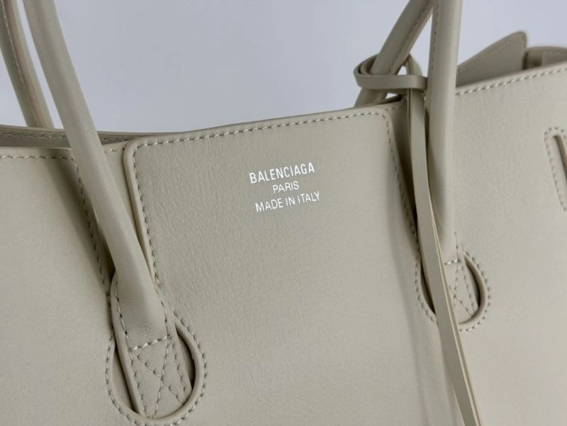 Tailored Balenciaga Bel-Air Oversized  Calfskin Bag with Square Lock 67010