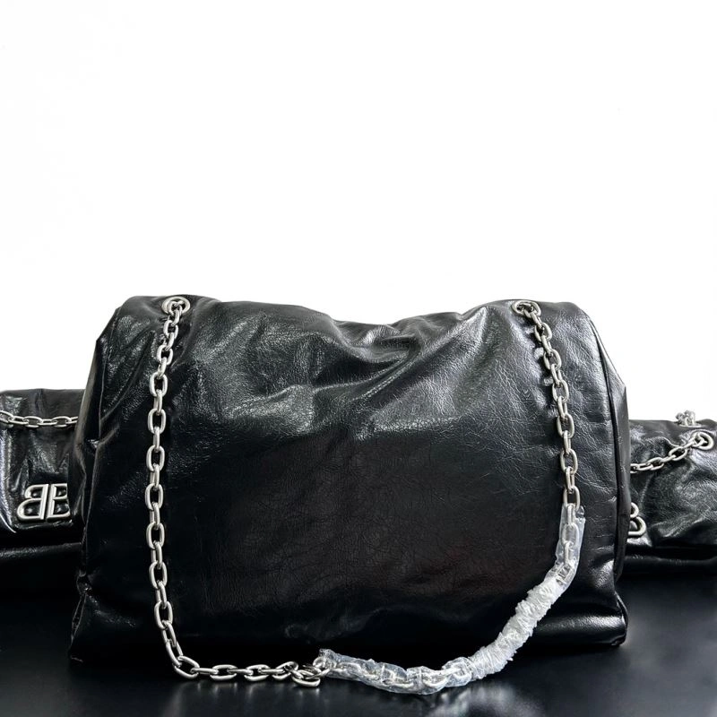 FashionForward Balenciaga Big Black Silver Monaco  Calfskin Bag - Fashion Essential 66973