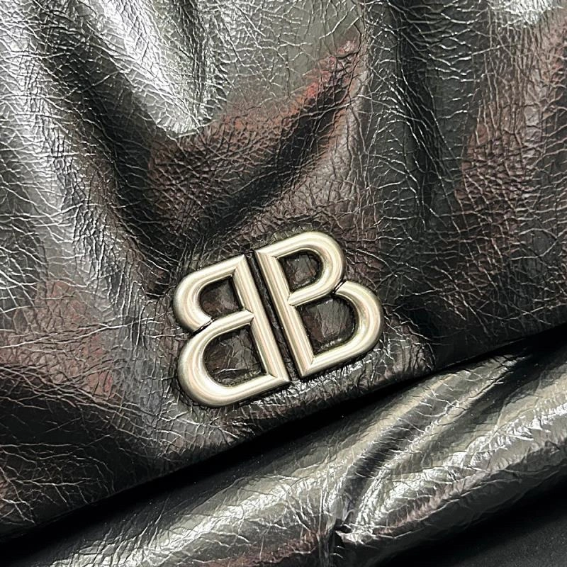 FashionForward Balenciaga Big Black Silver Monaco  Calfskin Bag - Fashion Essential 66973