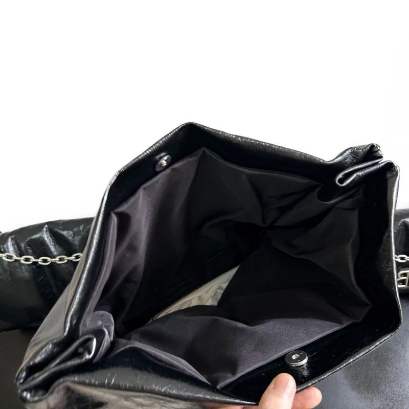 FashionForward Balenciaga Big Black Silver Monaco  Calfskin Bag - Fashion Essential 66973