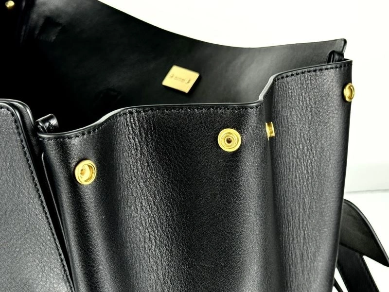 Balenciaga Black Gold Bel-Air Oversized  Calfskin Bag Classic 67012