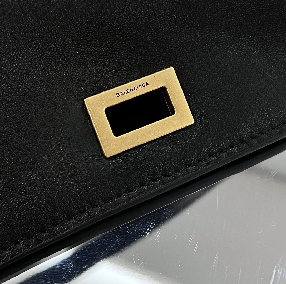 Balenciaga Black Gold Series Medium Handbag - Rebel  Masterpiece WaterResistant 72562