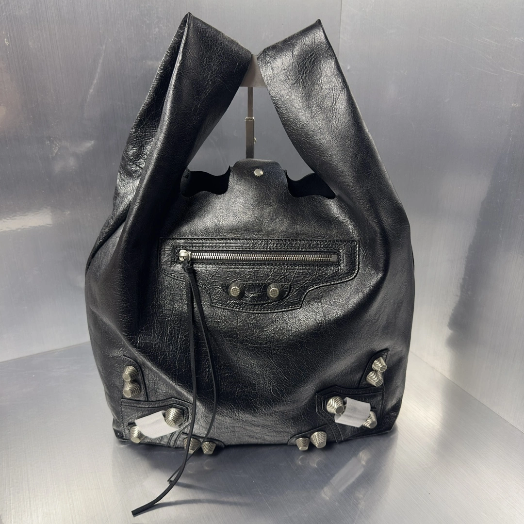 Balenciaga Cagole Edgy Motorcycle Vest Shopping Bag MoistureWicking 61076