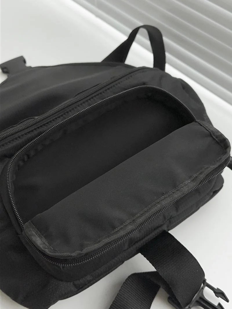 Trendsetting Balenciaga Checkered Nylon Flap Buckle Waist Chest Bag 38220
