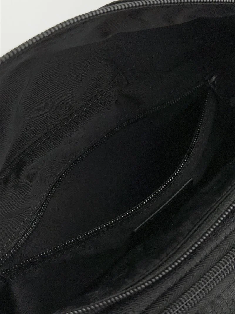 Trendsetting Balenciaga Checkered Nylon Flap Buckle Waist Chest Bag 38220