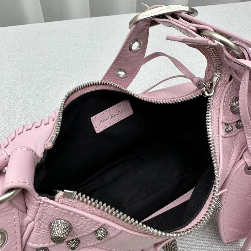 Balenciaga Cherry Blossom Pink Le Cagole Half-Moon Crossbody Bag Sophisticated 78797