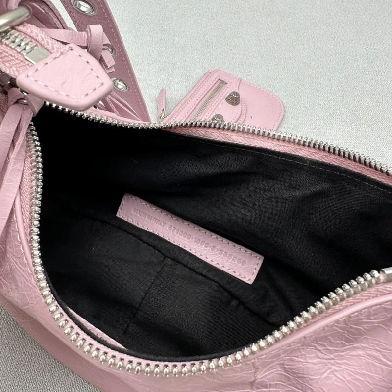 Balenciaga Cherry Blossom Pink Le Cagole Half-Moon Crossbody Bag Sophisticated 78797