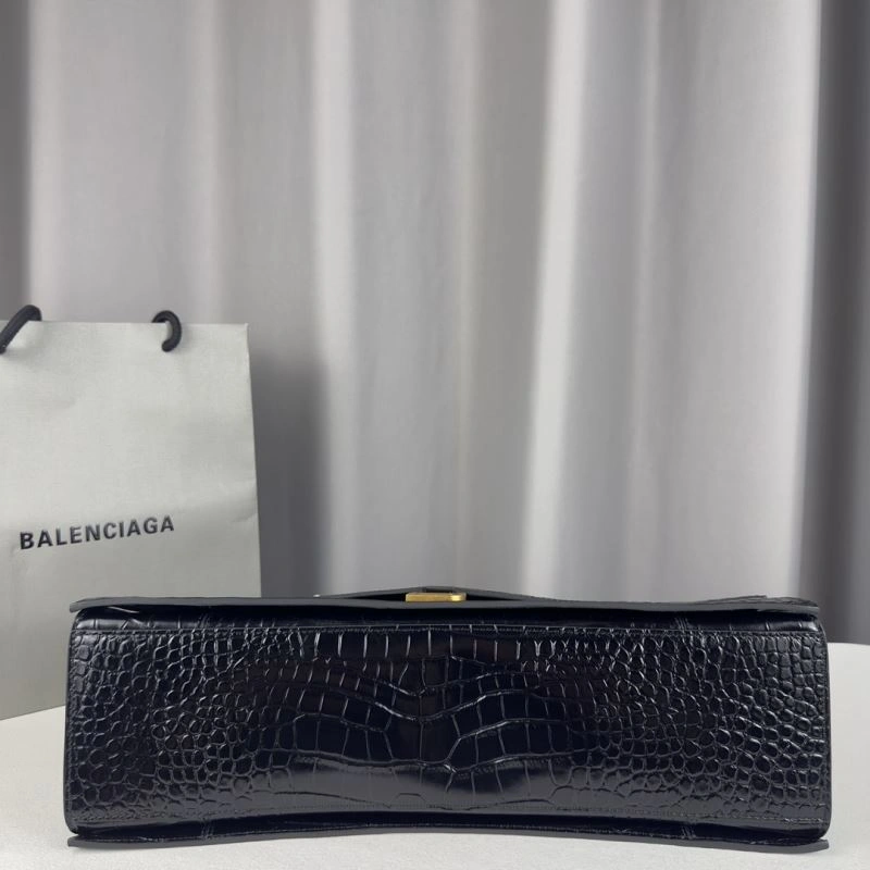 Balenciaga  Crush Pleated Chain Bag - Large Crocodile Style Trendsetting 75313