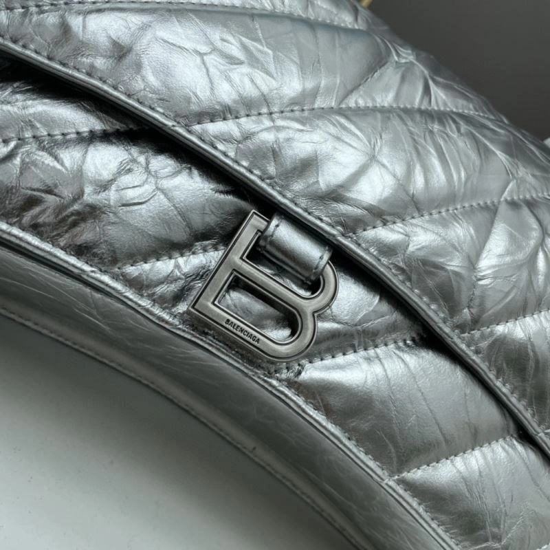 Balenciaga  Hourglass Chain Bag - Large Embroidered Silver Edition Supportive 78663