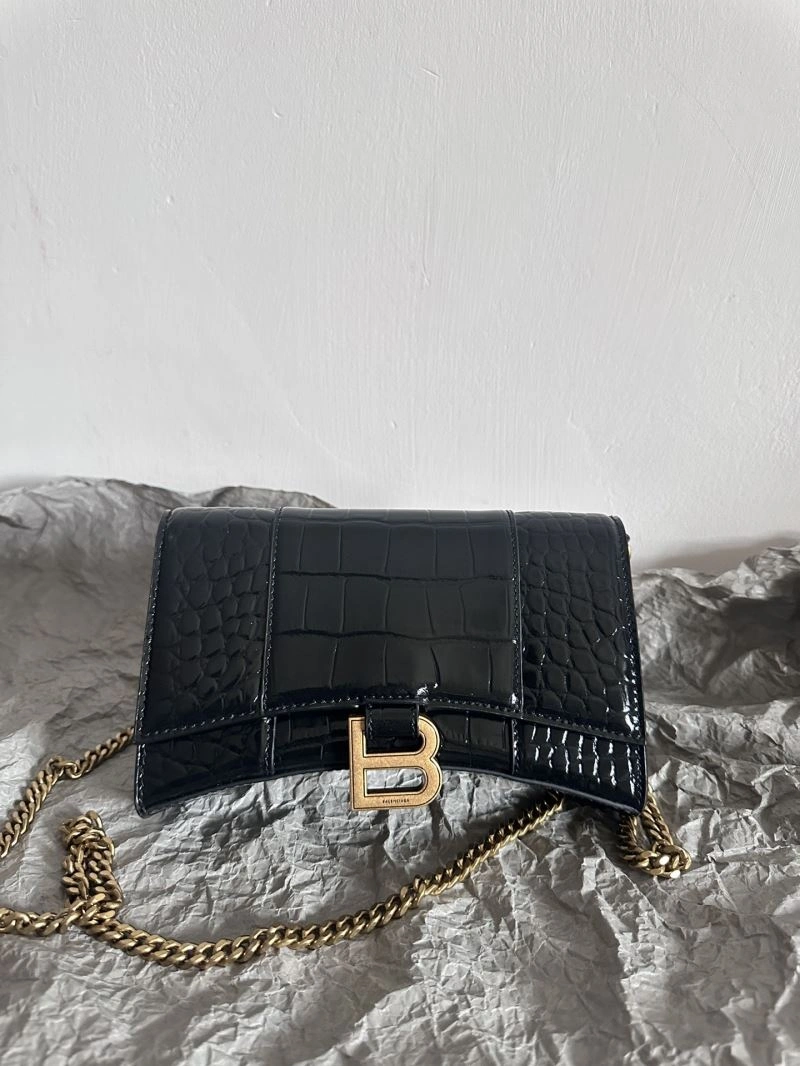 GoodFit Balenciaga Chic Hourglass Crocodile Chain Bag -  Elegance 66987