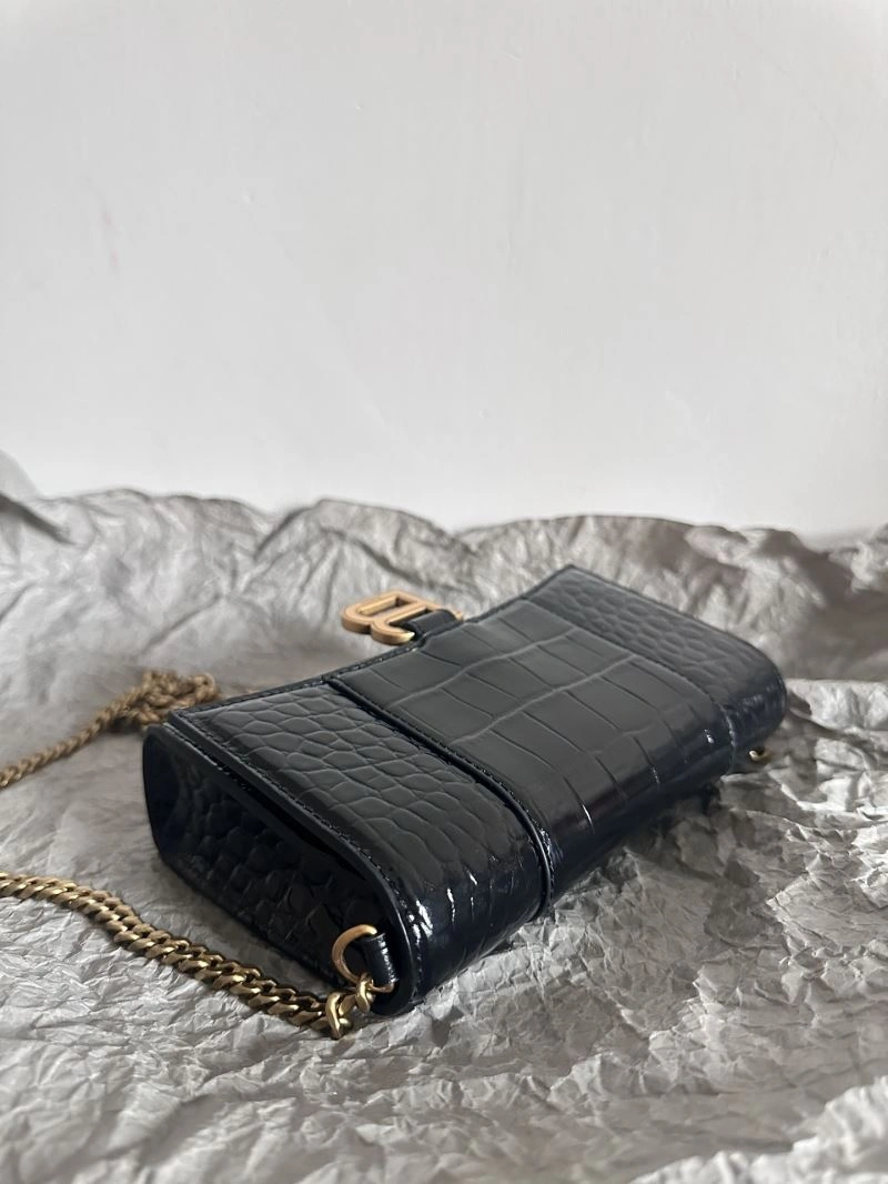 GoodFit Balenciaga Chic Hourglass Crocodile Chain Bag -  Elegance 66987