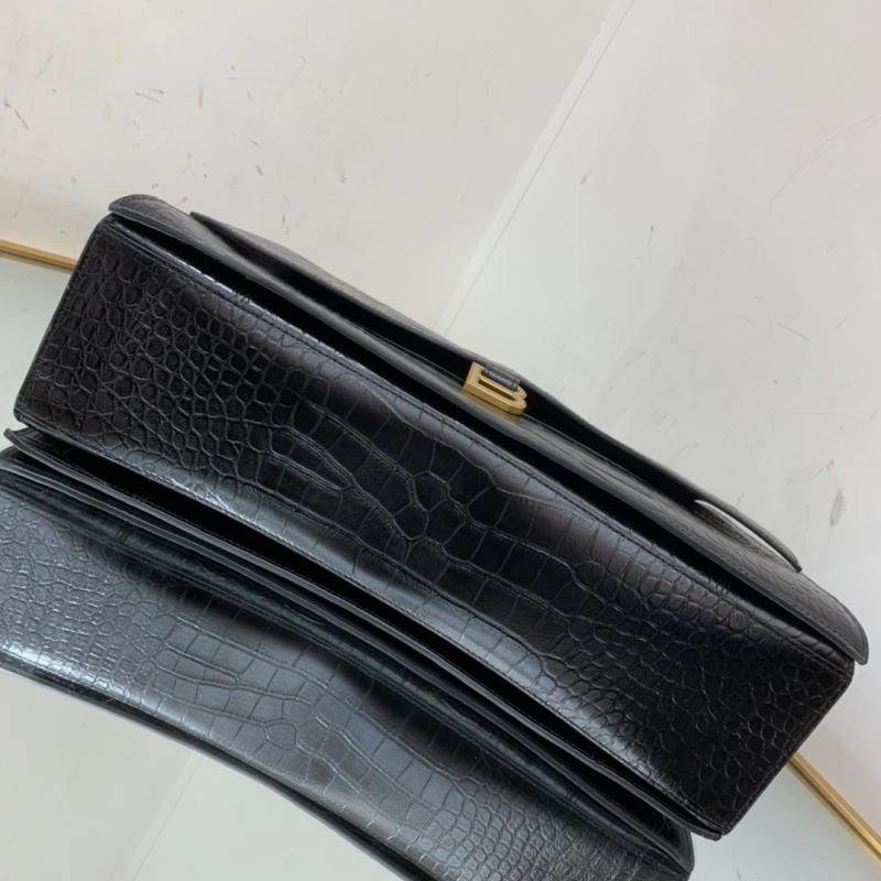 Balenciaga Chic Hourglass Crush Pleated Chain Bag -  Style Bold 78667