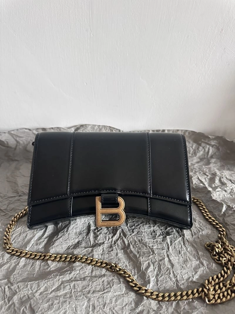 Balenciaga  Hourglass Sand Timer Bag - Pink Gold Crocodile WOC FlexibleFit 66991