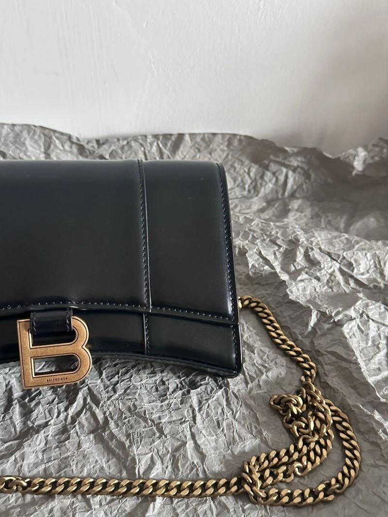 Balenciaga  Hourglass Sand Timer Bag - Pink Gold Crocodile WOC FlexibleFit 66991
