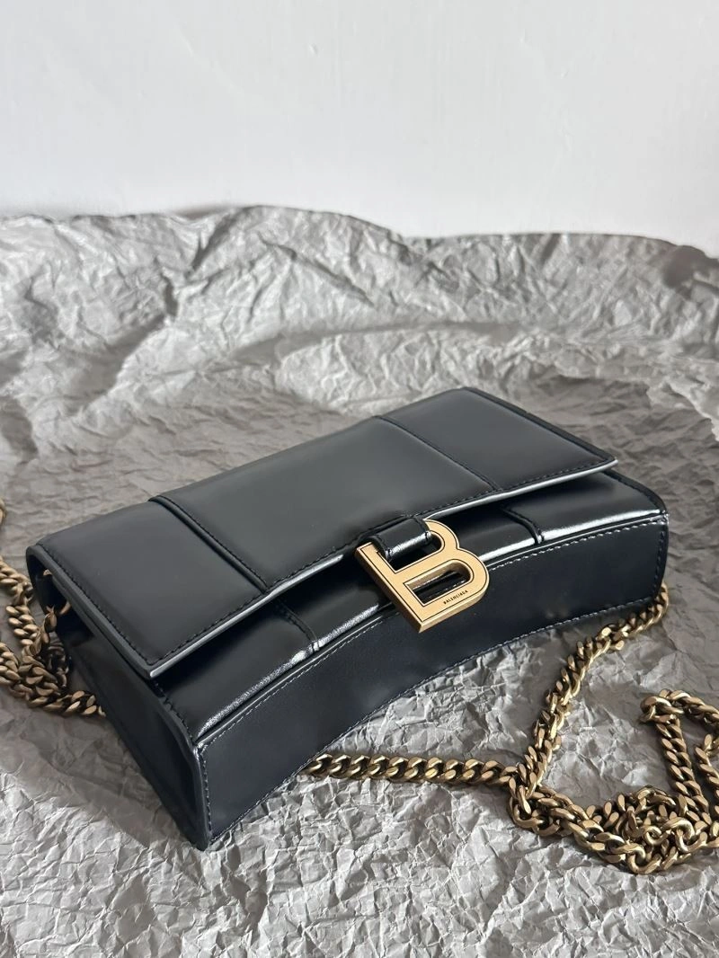 Balenciaga  Hourglass Sand Timer Bag - Pink Gold Crocodile WOC FlexibleFit 66991