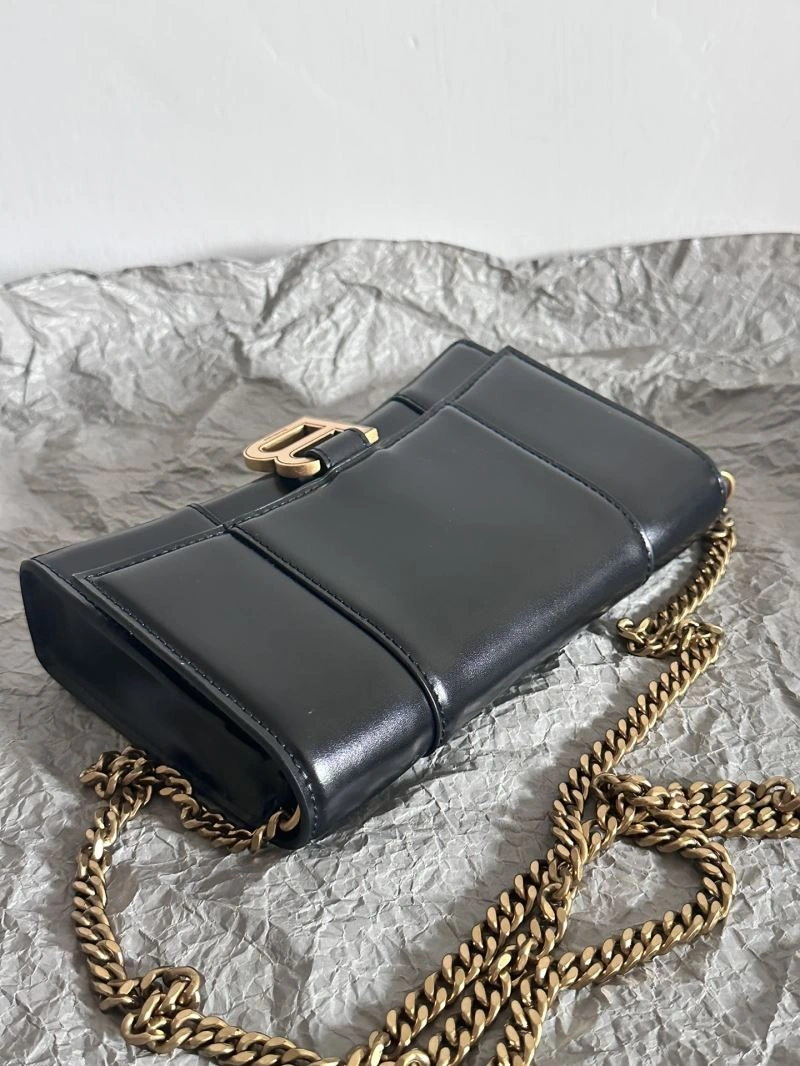 Balenciaga  Hourglass Sand Timer Bag - Pink Gold Crocodile WOC FlexibleFit 66991