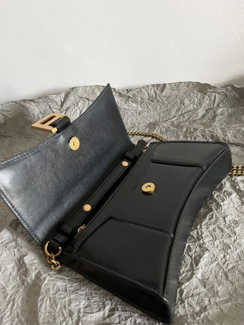 Balenciaga  Hourglass Sand Timer Bag - Pink Gold Crocodile WOC FlexibleFit 66991
