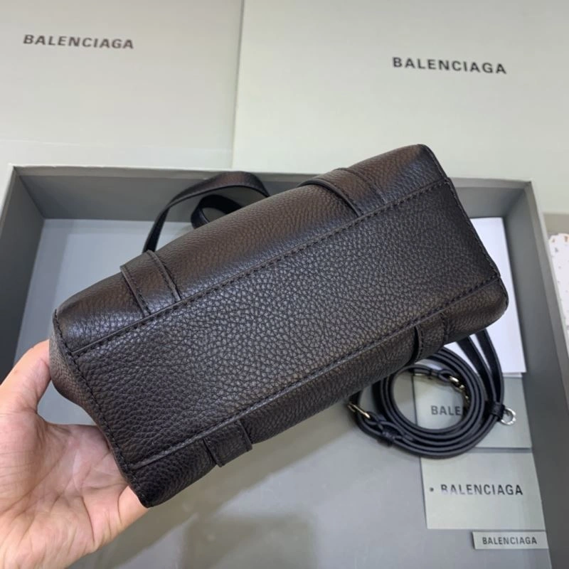 RelaxedFit Balenciaga  Italian Calfskin Mini Tote Bag - Dual Style Fashion 67013