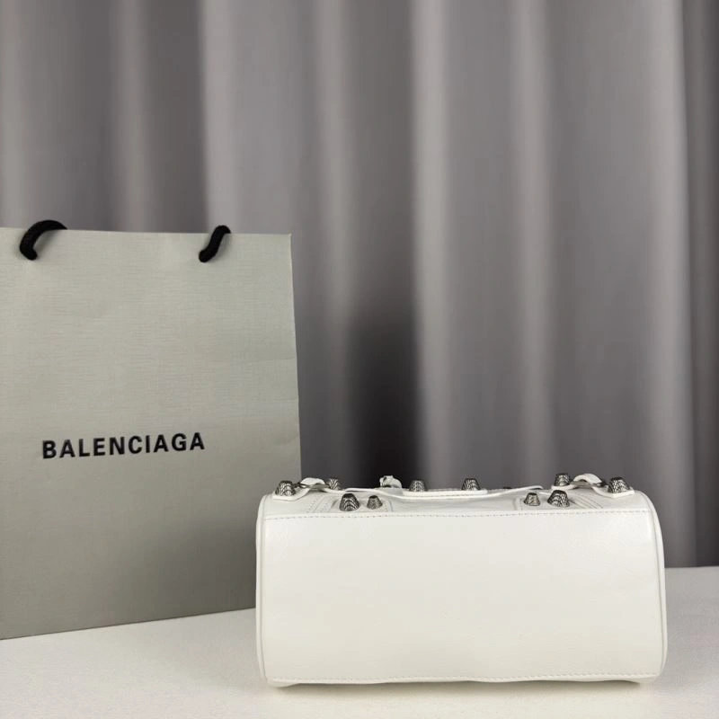 TechFriendly Balenciaga  Italian Leather Travel Bag with Detachable Accessories 75308