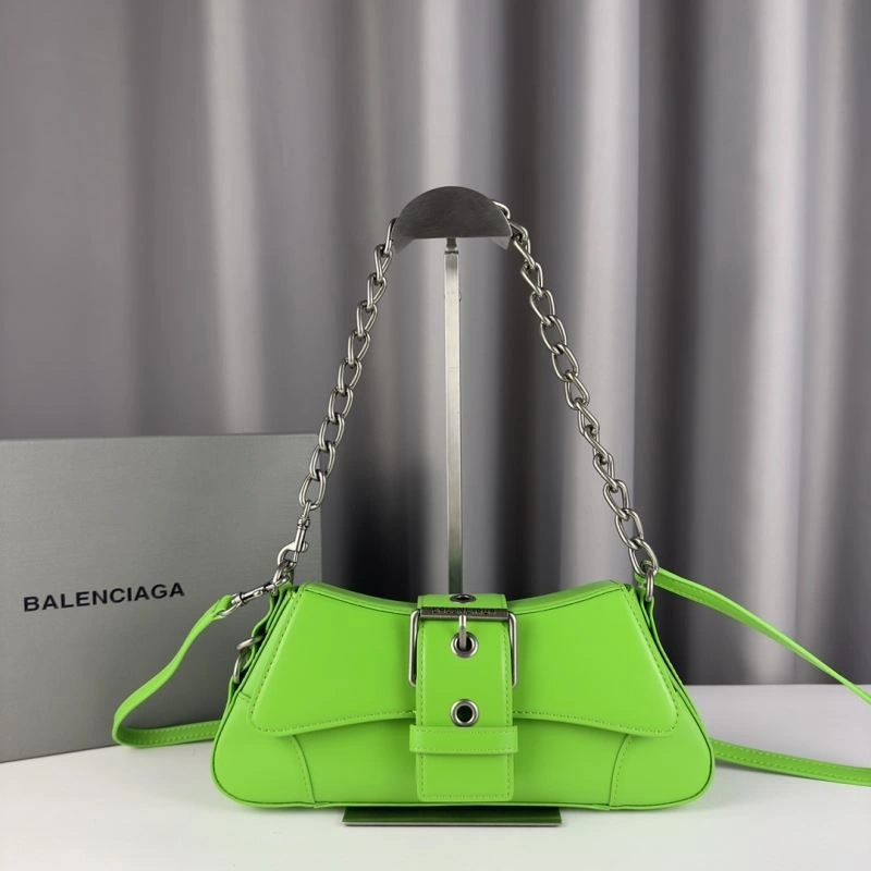 Balenciaga  Trapezoidal Lindsay Handbag - Vintage Green Charm Seasonal 75363