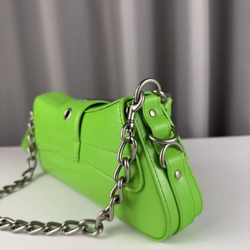 Balenciaga  Trapezoidal Lindsay Handbag - Vintage Green Charm Seasonal 75363