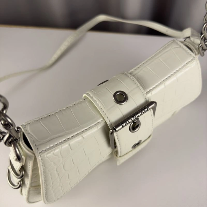 Balenciaga  Triangular Flap Crocodile Handbag - Lindsay Series ZeroBulk 75361