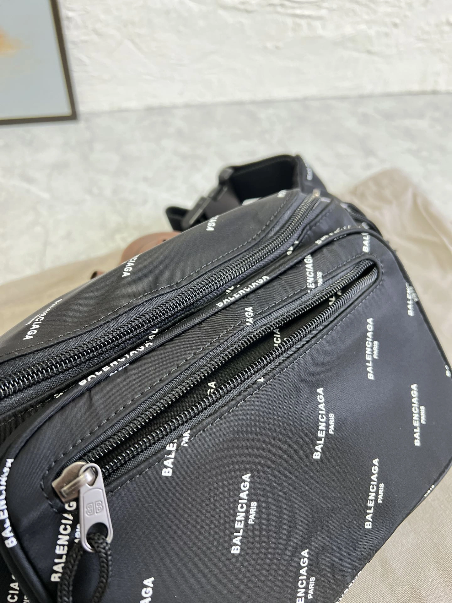 Balenciaga City Series Paris Explorer Black Waist Bag GoodFit 60858