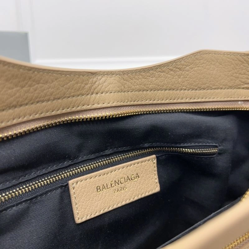 Balenciaga  Apricot Goat Leather Motorcycle Bag with Gold Buckle Tailored 66963