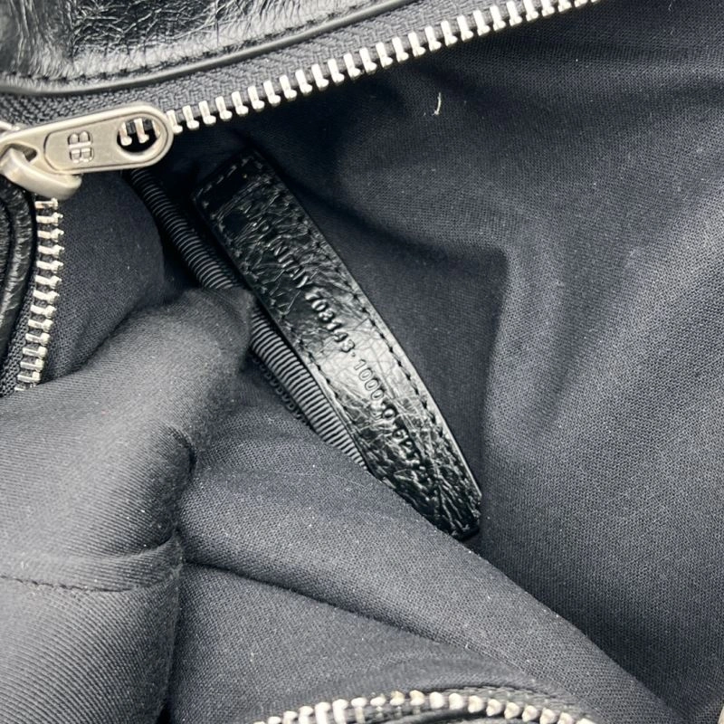 Thermal Balenciaga  Black Motorcycle Multi-Pocket Waist Bag for Travel 78547