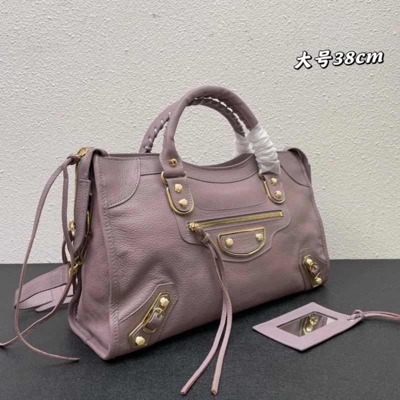 FreshLook Balenciaga  Goat Leather Large Motorcycle Bag with Mirror 72683