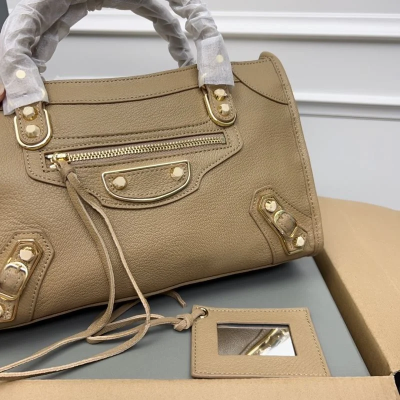 Balenciaga  Goat Leather Motorcycle Bag - Apricot Gold SunProtective 38304