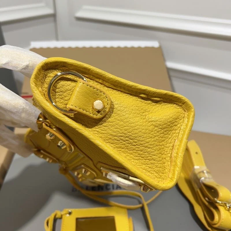AllSeason Balenciaga  Goat Leather Motorcycle Bag with Gold Buckle 38290