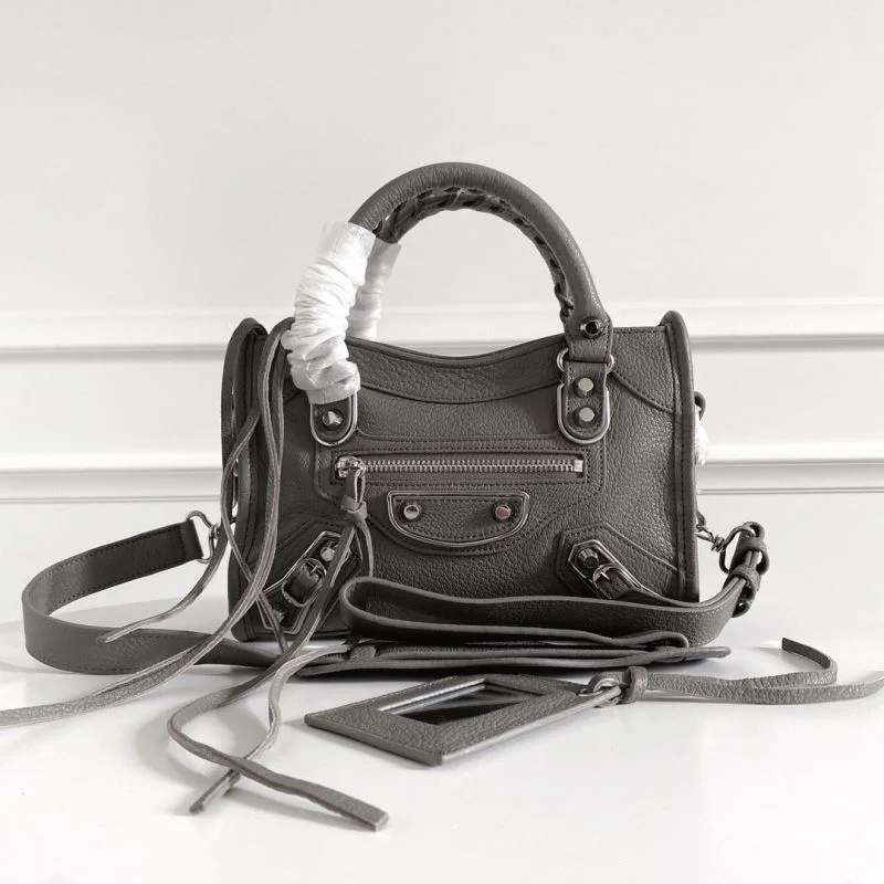 Balenciaga  Italian Goat Leather Motorcycle Bag - Mini 23cm Minimalist 38320