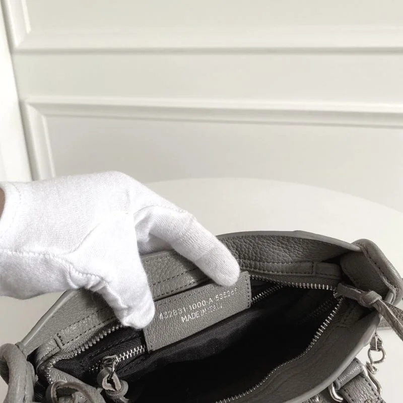 Balenciaga  Italian Goat Leather Motorcycle Bag - Mini 23cm Minimalist 38320