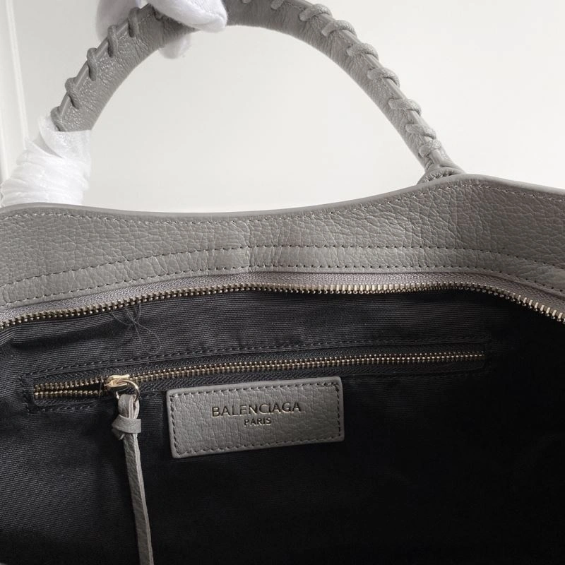 Effortless Balenciaga  Italian Goat Leather Motorcycle Bag with Gold Studs 66965
