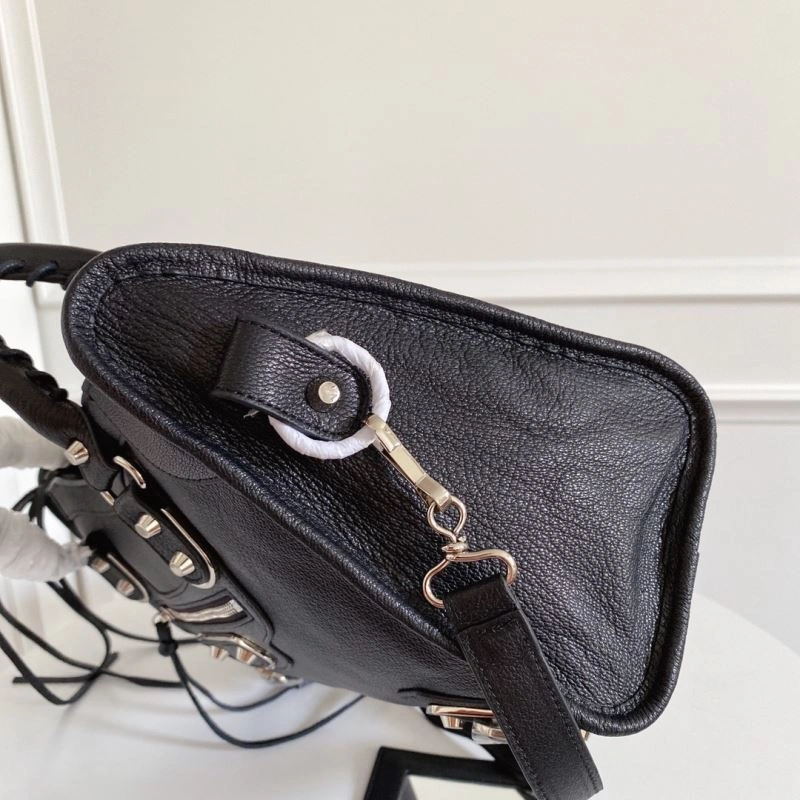 Balenciaga  Italian Goat Leather Motorcycle Bag with Studs - 38cm Cozy 66933